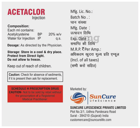 Acetaclor Injection image