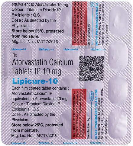 Lipicure 10 Tablet image