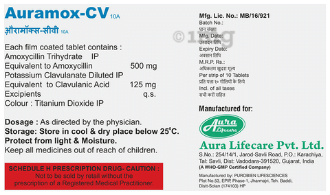 Auramox-CV 10A Tablet