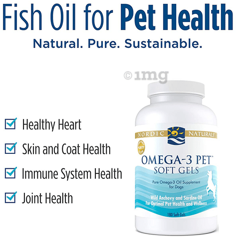 Nordic Naturals Omega 3 Pet Softgel for Optimal Pet Health and