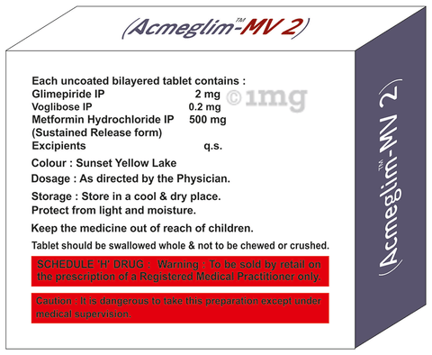 Acmeglim-MV 2 Tablet SR image