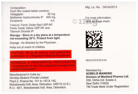 Zukanorm M 500 Tablet image