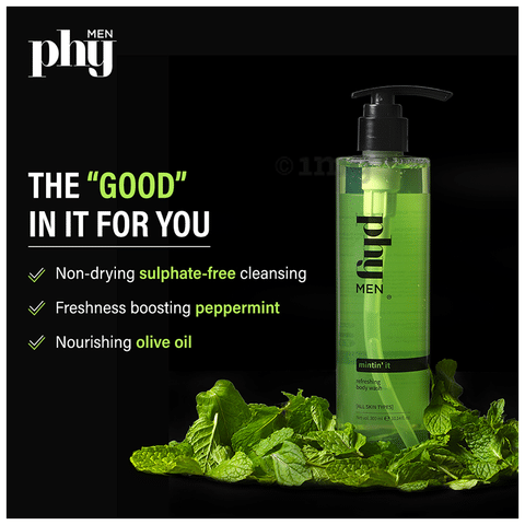 Phy Mintin It Refreshing Body Wash for Men: Buy pump bottle of 300 ml Body  Wash at best price in India | 1mg