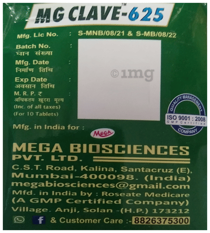 MG Clave 625 Tablet image