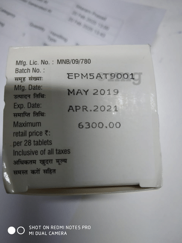 Daclacure 60mg Tablet