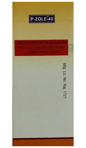 P Zole 40mg Tablet image P Zole 40mg Tablet image