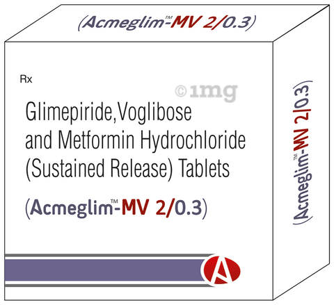 Acmeglim-MV 2/0.3 Tablet SR image Acmeglim-MV 2/0.3 Tablet SR image