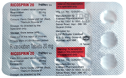Ricosprin 20 Tablet image