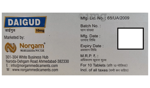 Daigud 10mg Tablet image