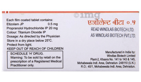 Ezolent Beta 0.5 Tablet image Ezolent Beta 0.5 Tablet image