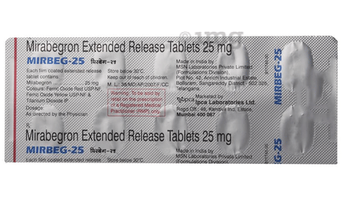 Mirbeg 25 Tablet ER image