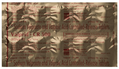 Valprid CR 500 Tablet image