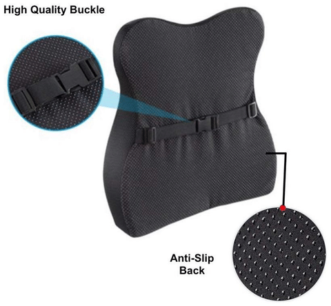 Grin Health Orthopedic Lower Lumbar Back Support for Car Driving