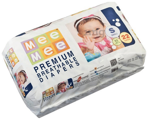 Mee Mee Premium Breathable Diaper Small: Buy packet of