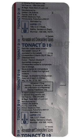 Tonact D 10 Tablet image