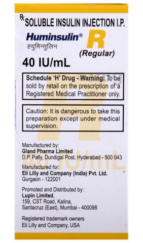 Huminsulin R 40IU/ml Solution for Injection image