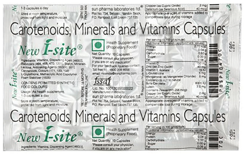 New I Site Capsule Buy strip of 10.0 capsules at best price in