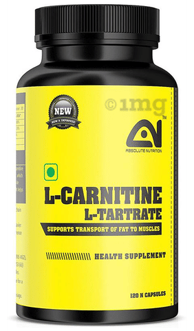 Absolute Nutrition L-Carnitine L-Tartrate Capsule: Buy bottle of 120.0  capsules at   in India | 1mg