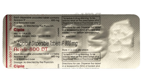 Acivir 800 DT Tablet image