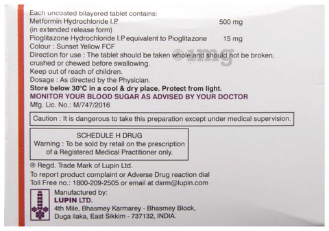 Gluconorm P 15 Tablet ER image