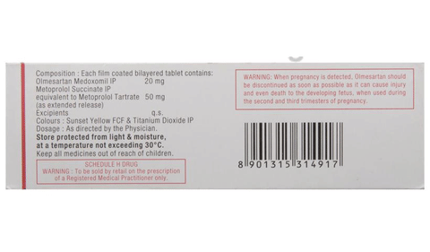Olsar-M 50 Tablet ER image