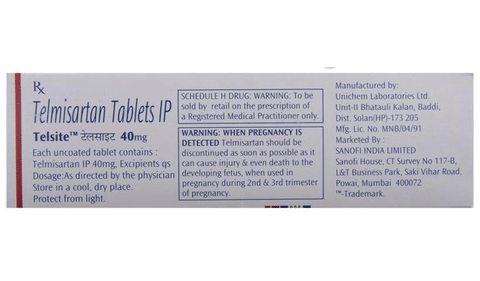 TELSite 40mg Tablet image