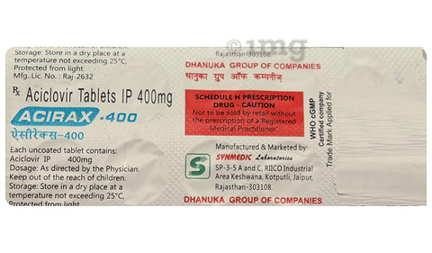 Acirax 400 Tablet image