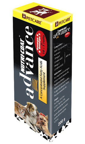 Petcare Nutri-coat Advance Supplement for Cats and Dogs: Buy box of 200 gm  Pet Food at best price in India | 1mg