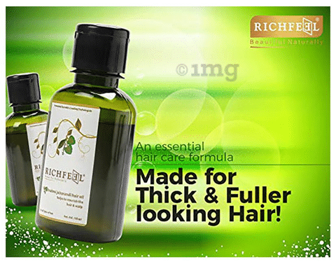 RICHFEEL Brahmi Jaborandi Hair Oil 500 Ml Herbal Oil PACK 0F 2