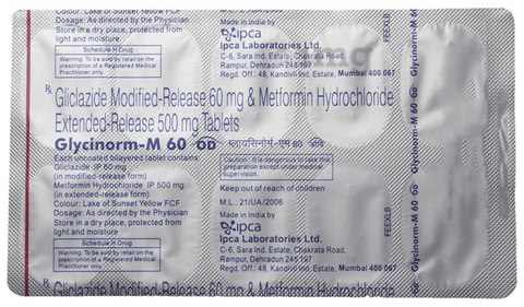 Glycinorm-M 60 OD Tablet image Glycinorm-M 60 OD Tablet image