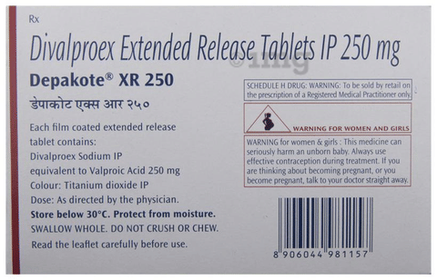 Depakote XR 250 Tablet image Depakote XR 250 Tablet image