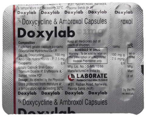 Price Of Doxycycline 100mg In India