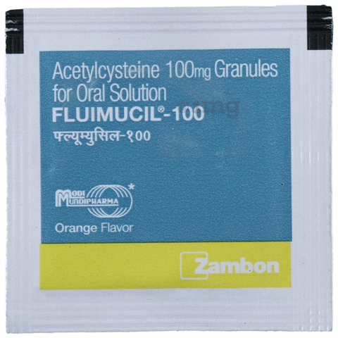 Fluimucil 100 Granules for Oral Solution Orange image Fluimucil 100 Granules for Oral Solution Orange image