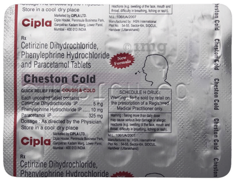 Cheston Cold Tablet image