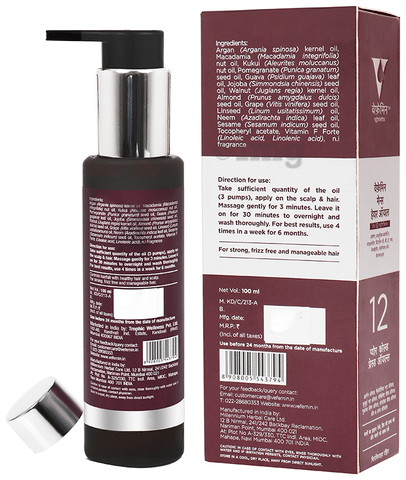 Vefemin Men's Hair Oil: Buy pump bottle of 100 ml Oil at best price in  India | 1mg