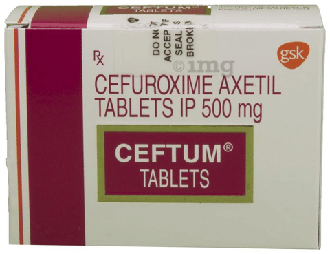 Ceftum 500mg Tablet image