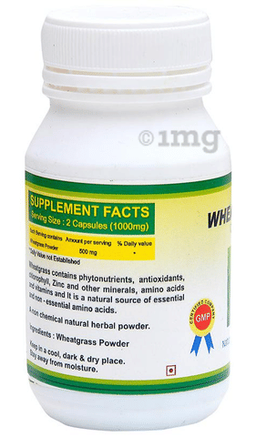 TVS Biotech Wheat Grass Capsule image TVS Biotech Wheat Grass Capsule image