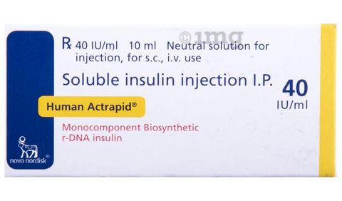 Human Actrapid 40IU/ml Solution for Injection image