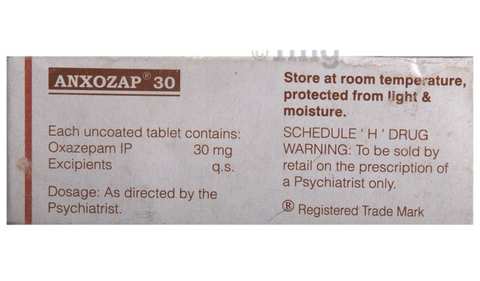 Anxozap 30 Tablet image Anxozap 30 Tablet image