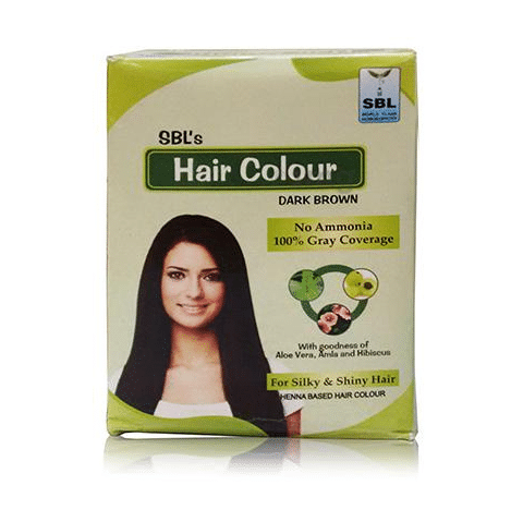 SBL Hair Colour 12 Sachets Dark Brown: Buy box of 192 gm Powder at best  price in India | 1mg
