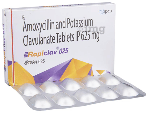 Rapiclav 625 Tablet image