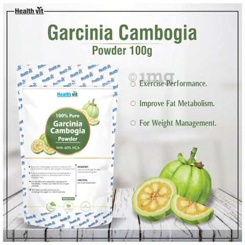 HealthVit Natural Garcinia Cambogia 60 % HCA Powder: Buy ...