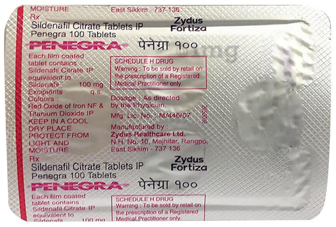 Penegra 100 Tablet image
