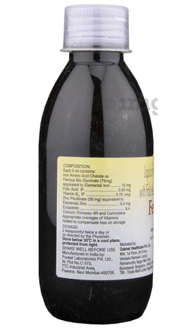 Ferose 50 mg Syrup 100 ml