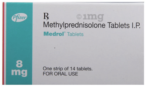 Medrol 8mg Tablet image