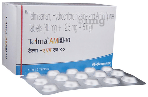 Telma-AM H 40 Tablet: View Uses, Side Effects, Price and