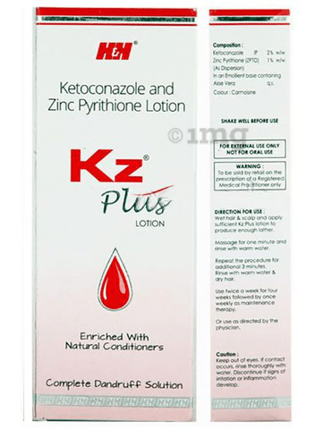 KZ Plus Lotion: View Uses, Side Effects, Price and Substitutes | 1mg