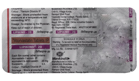Lipikind 20 Tablet image
