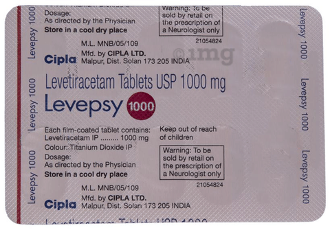 Levepsy 1000 Tablet image Levepsy 1000 Tablet image