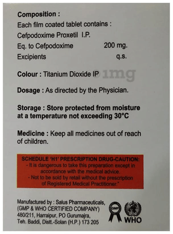 Cefonus 200 Tablet image